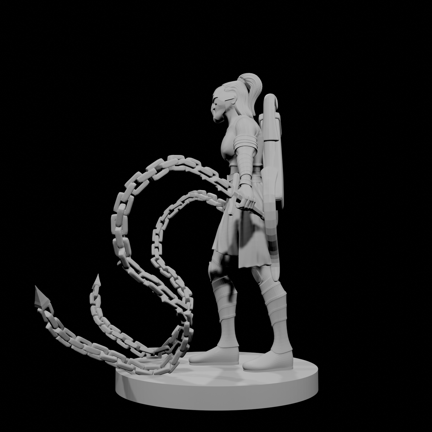 Human Female Chain Fighter