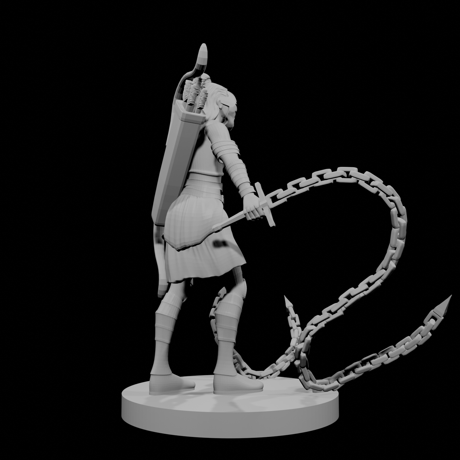 Human Female Chain Fighter