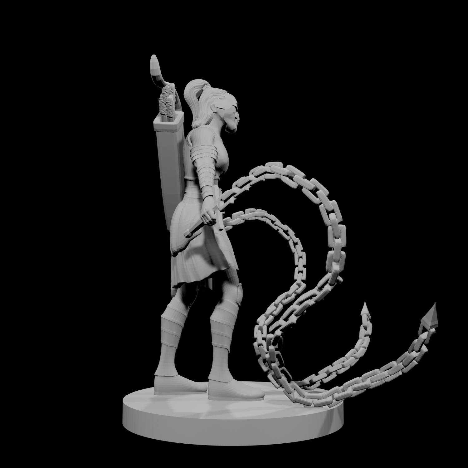 Human Female Chain Fighter