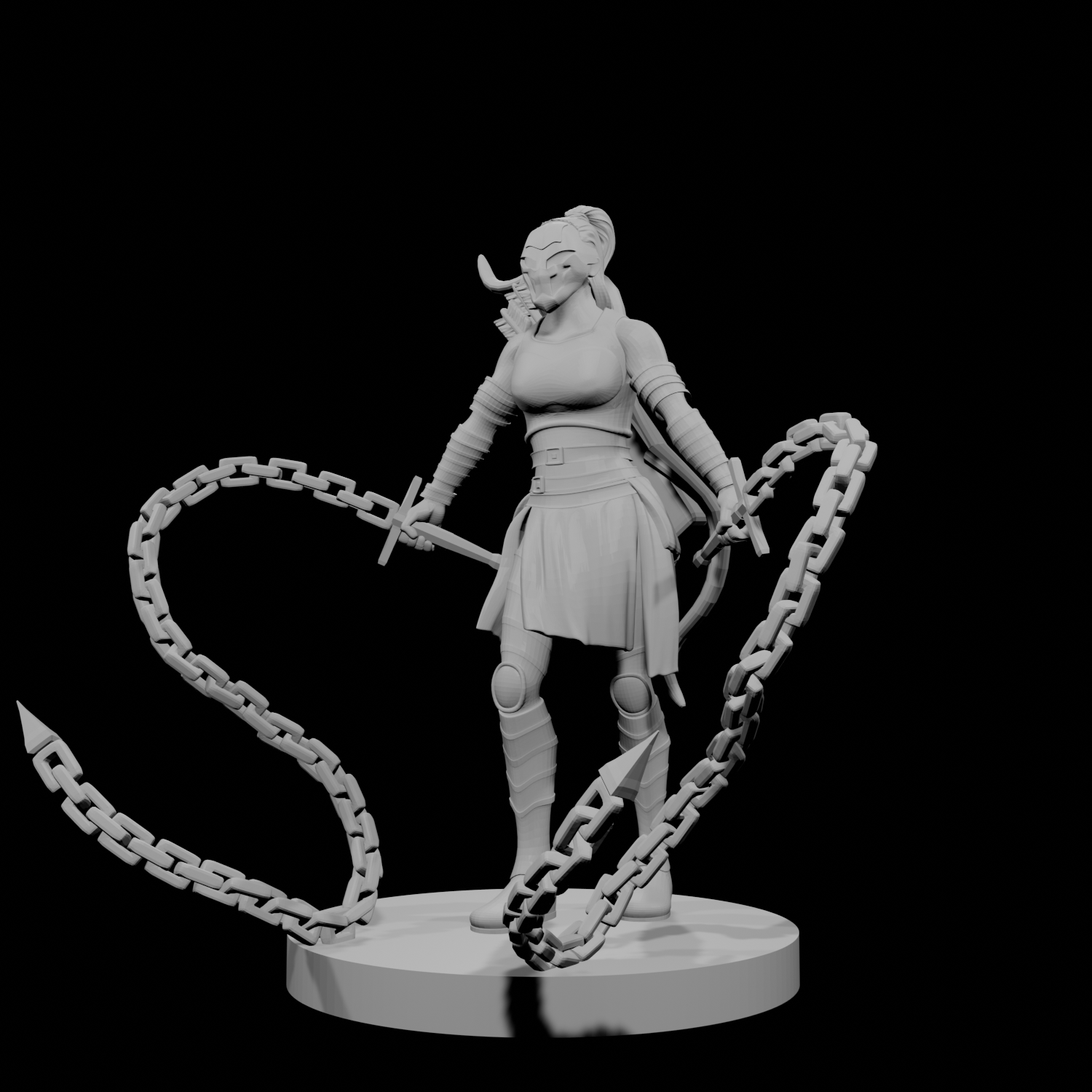 Human Female Chain Fighter