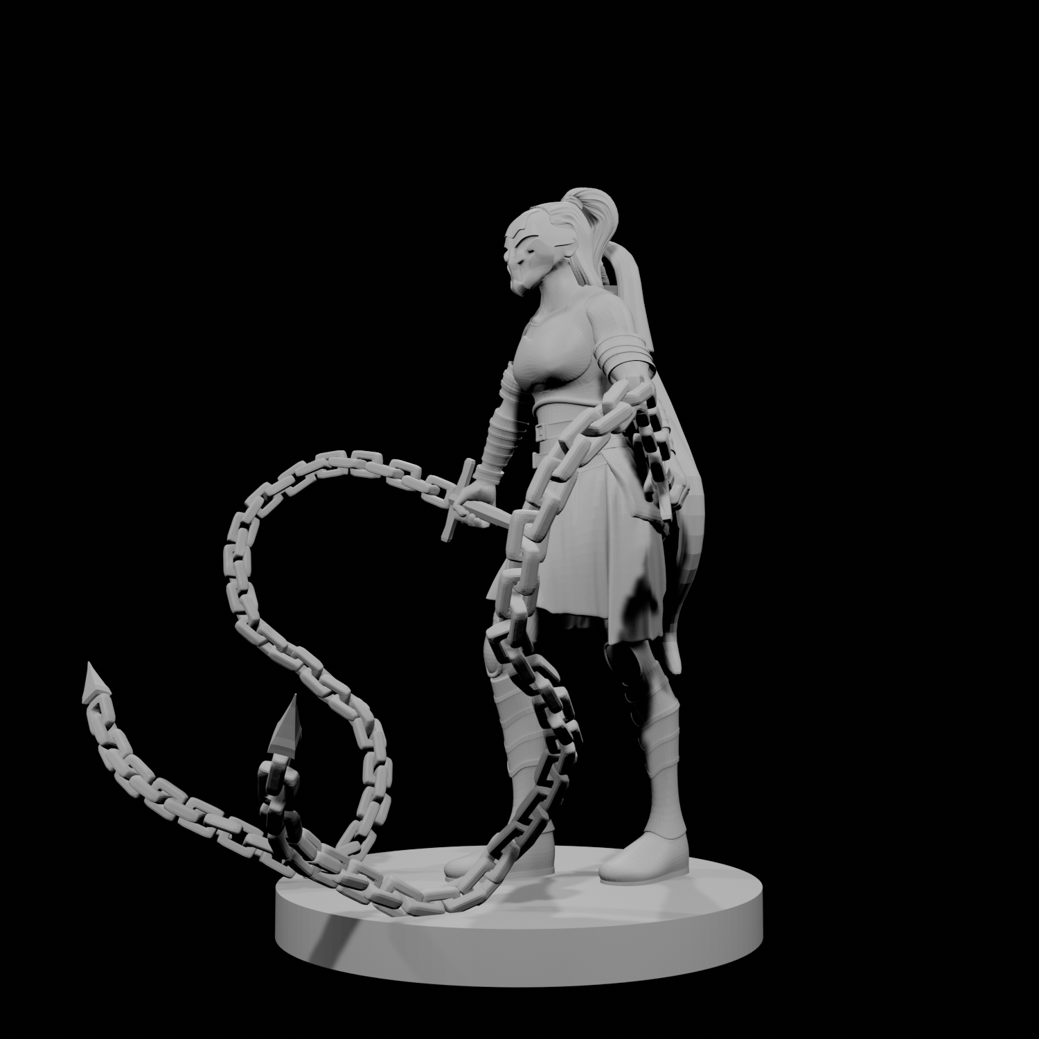 Human Female Chain Fighter