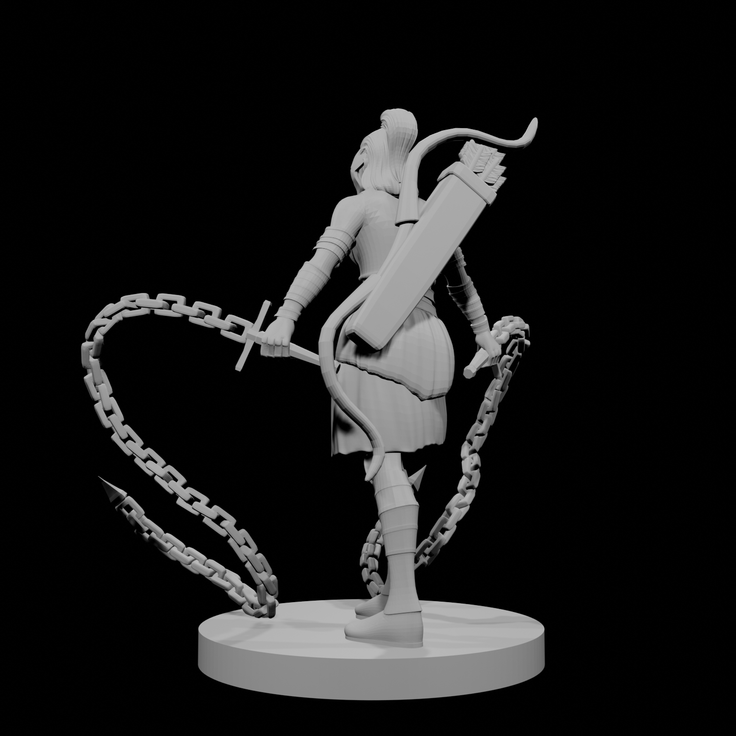 Human Female Chain Fighter
