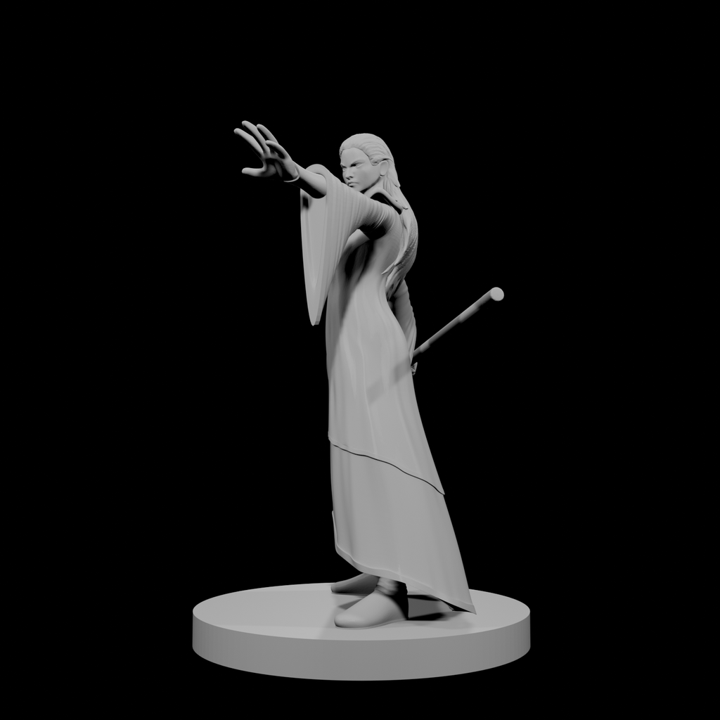 Human Female Evoker Wizard