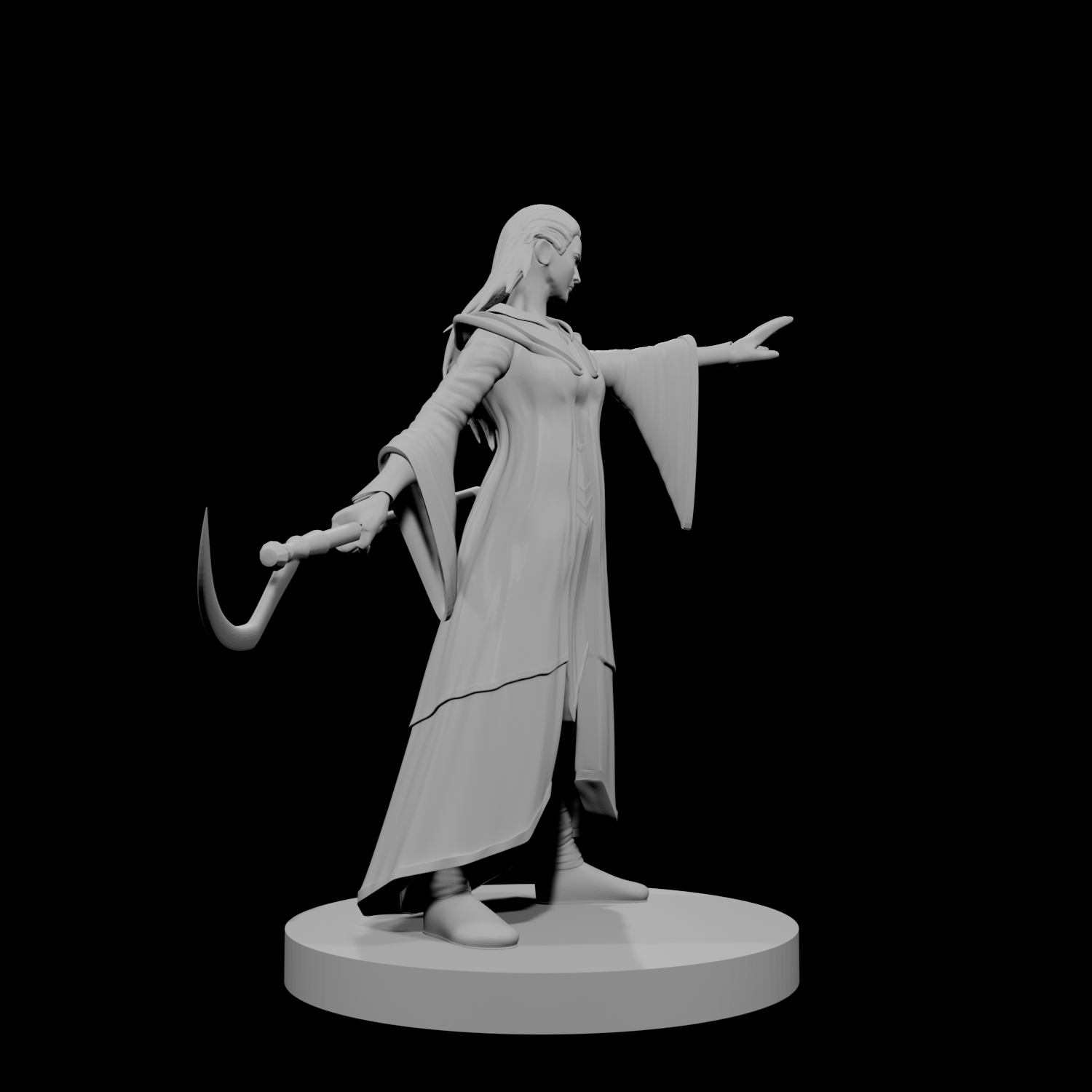 Human Female Evoker Wizard