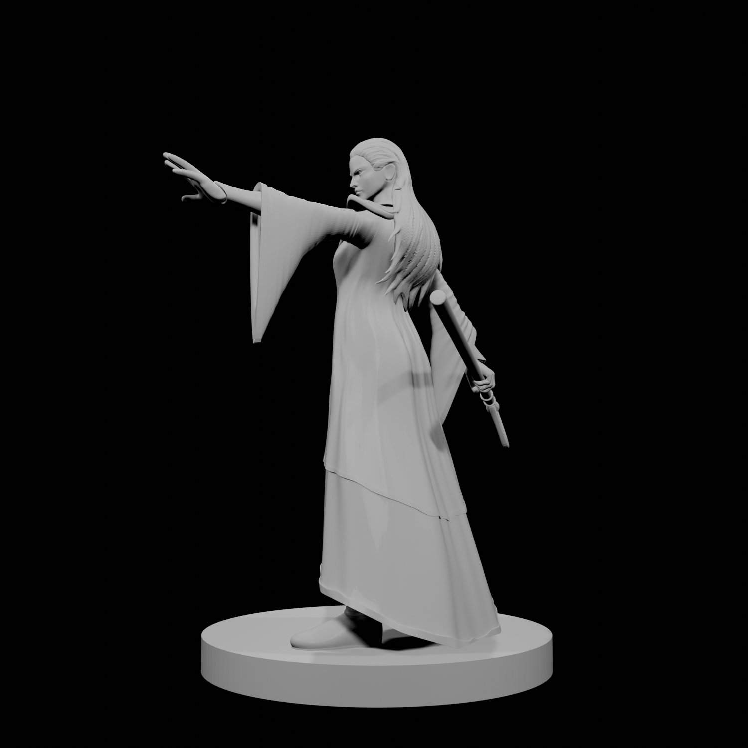 Human Female Evoker Wizard