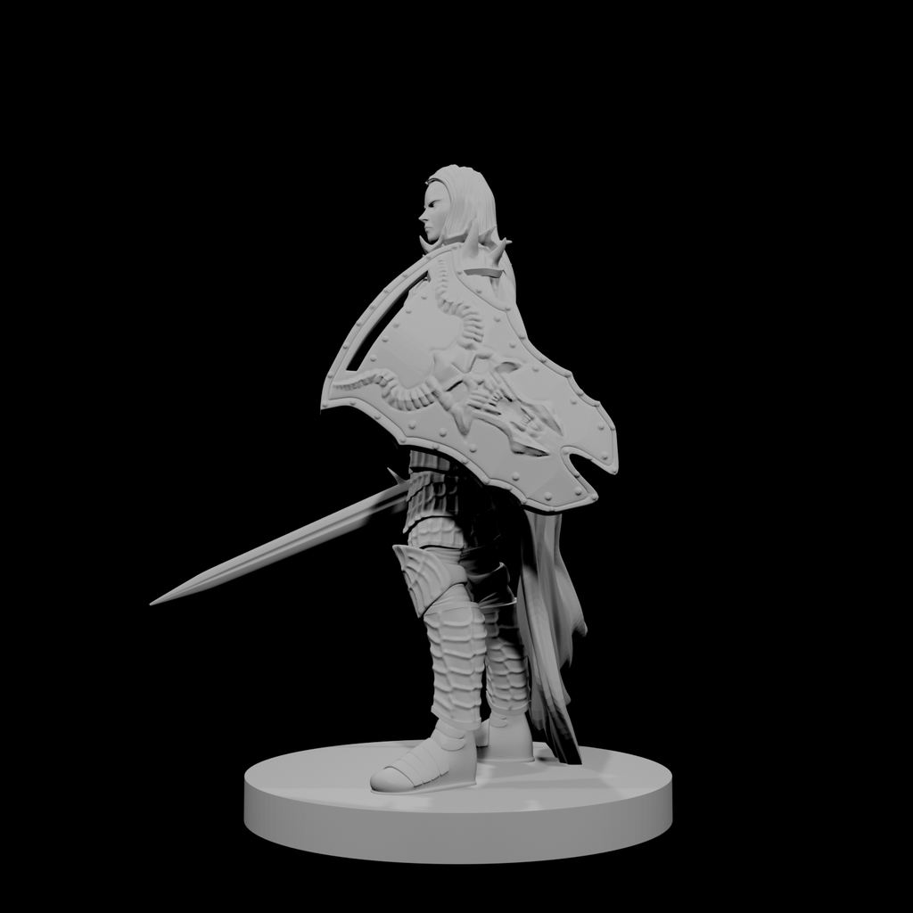 Human Female Fallen Paladin
