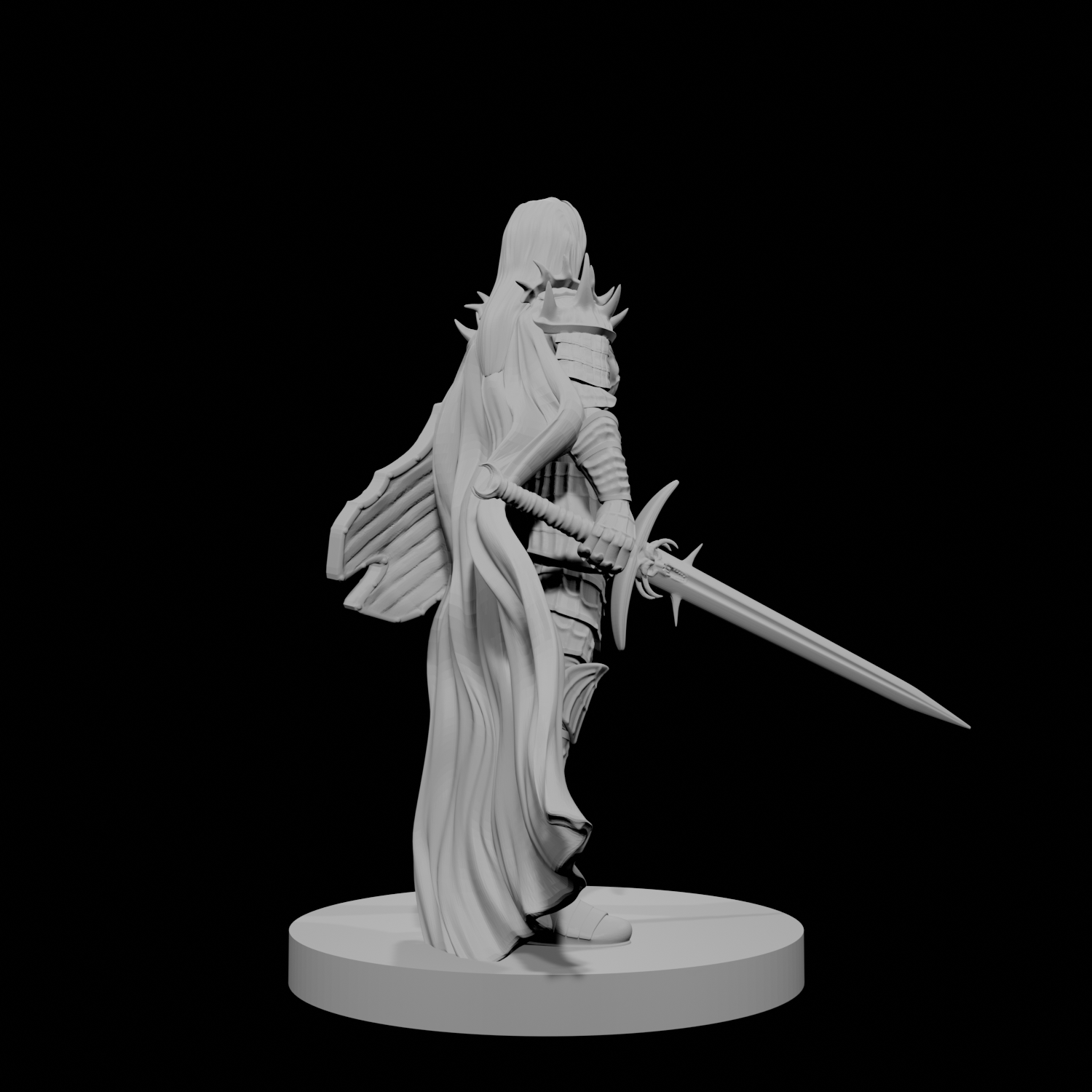 Human Female Fallen Paladin