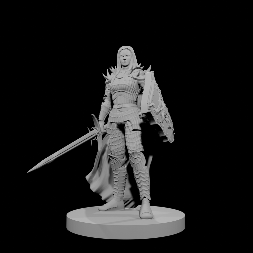 Human Female Fallen Paladin