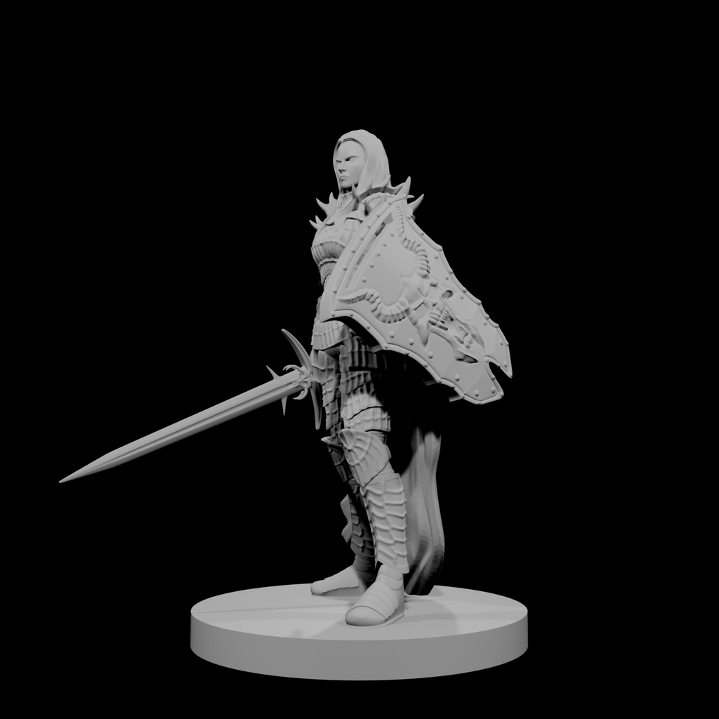 Human Female Fallen Paladin