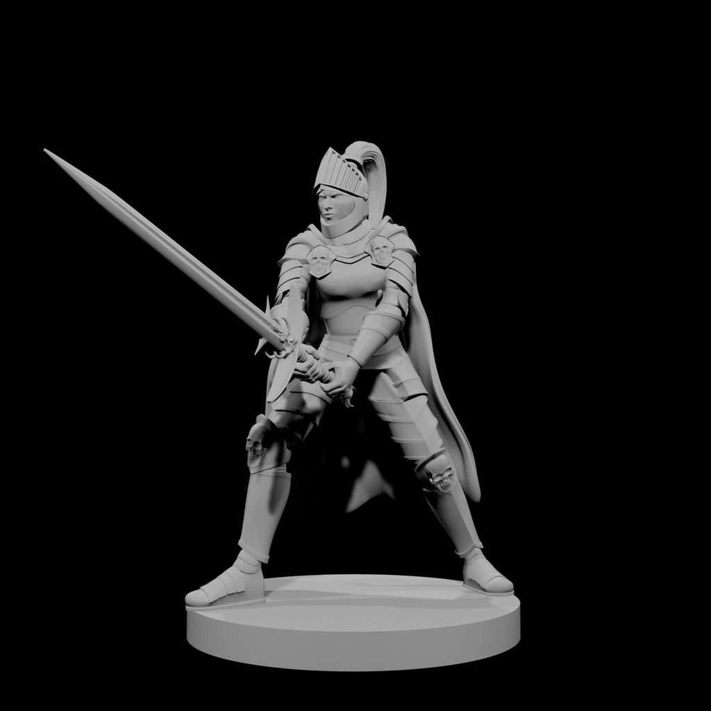 Human Female Fallen Paladin 2