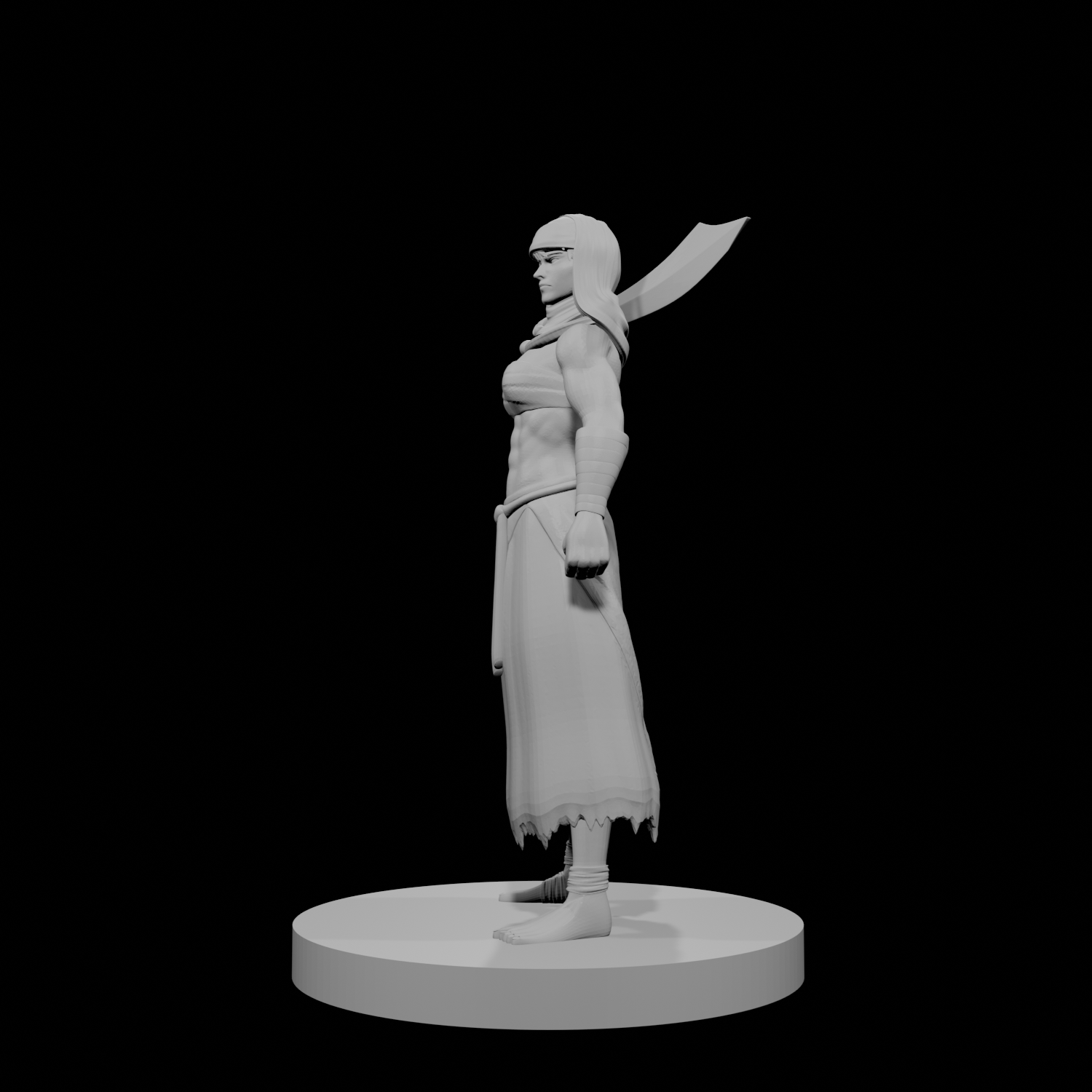 Human Female Fighter Desert