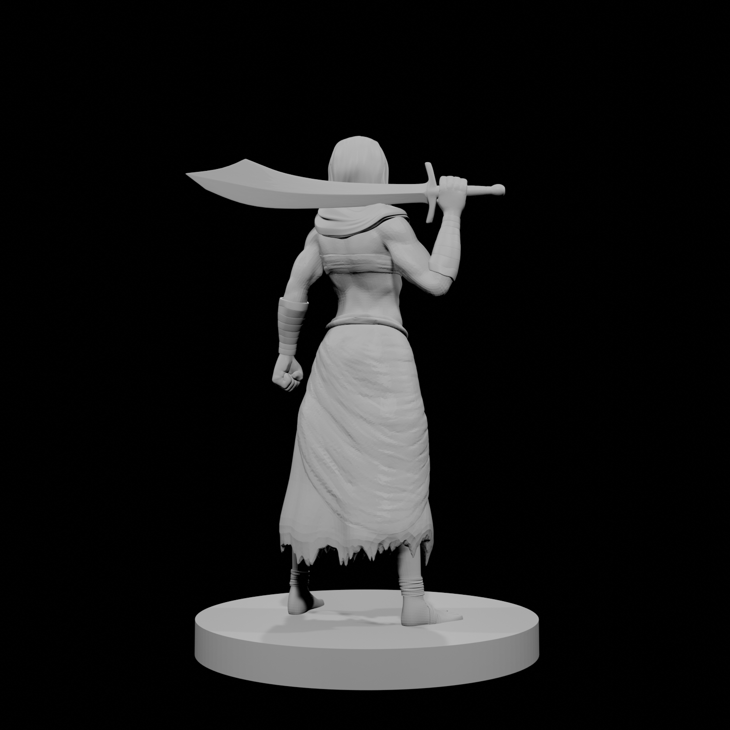 Human Female Fighter Desert