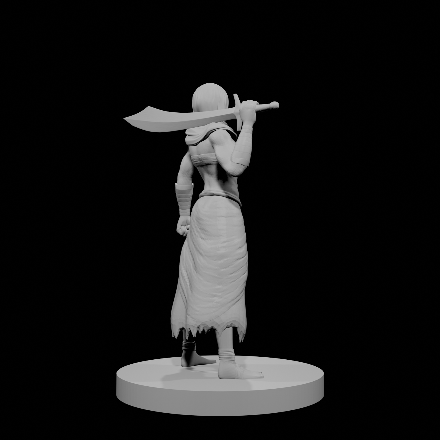 Human Female Fighter Desert