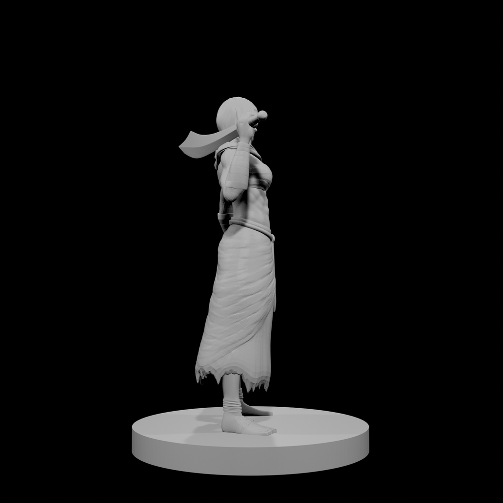 Human Female Fighter Desert