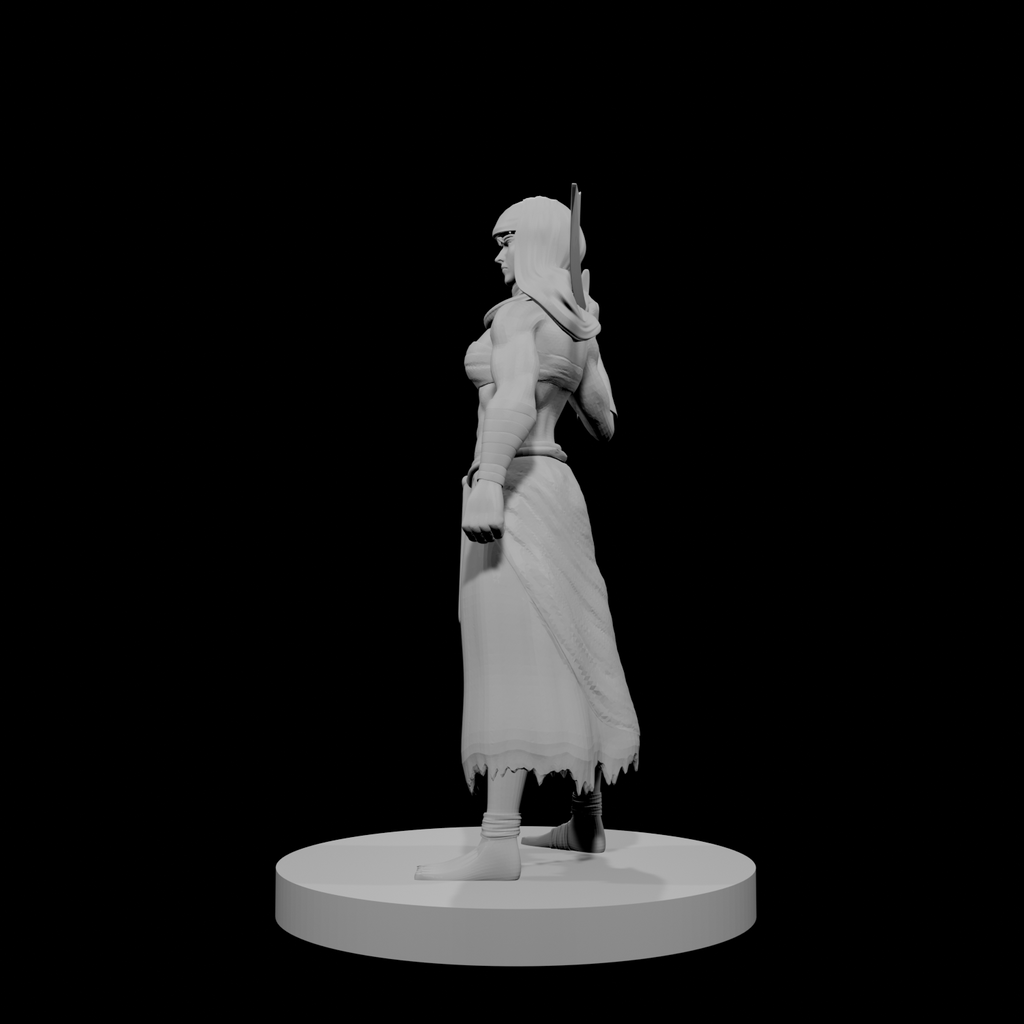 Human Female Fighter Desert