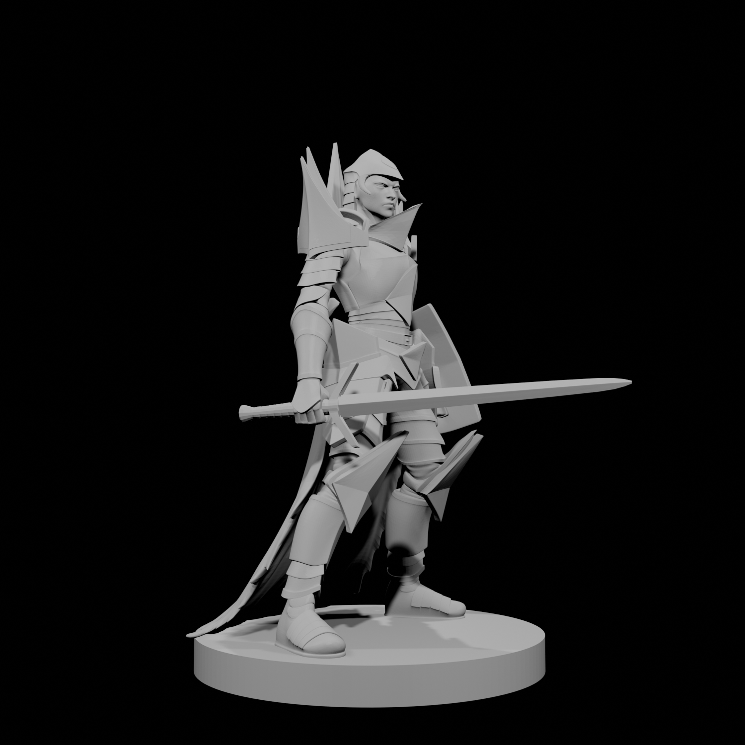 Human Female Paladin 3