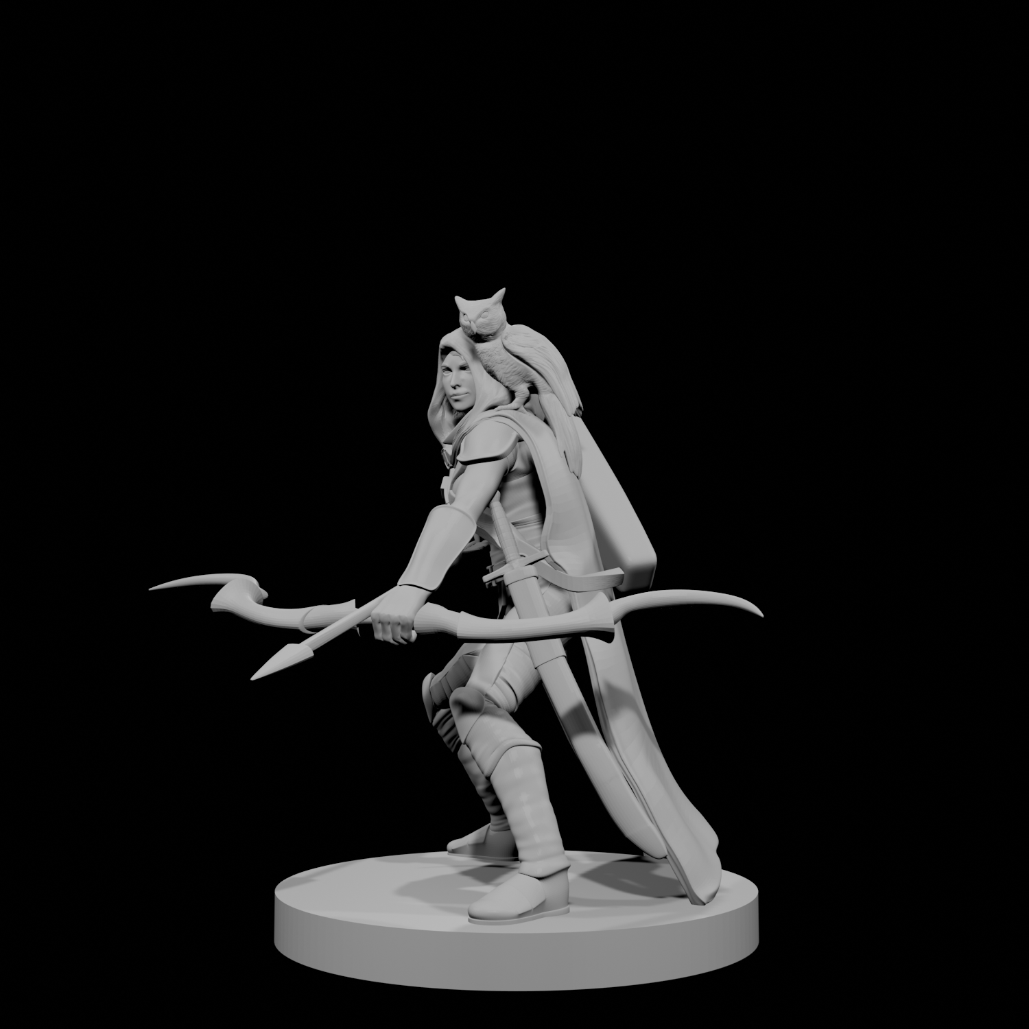 Human Female Ranger 5 with Owl