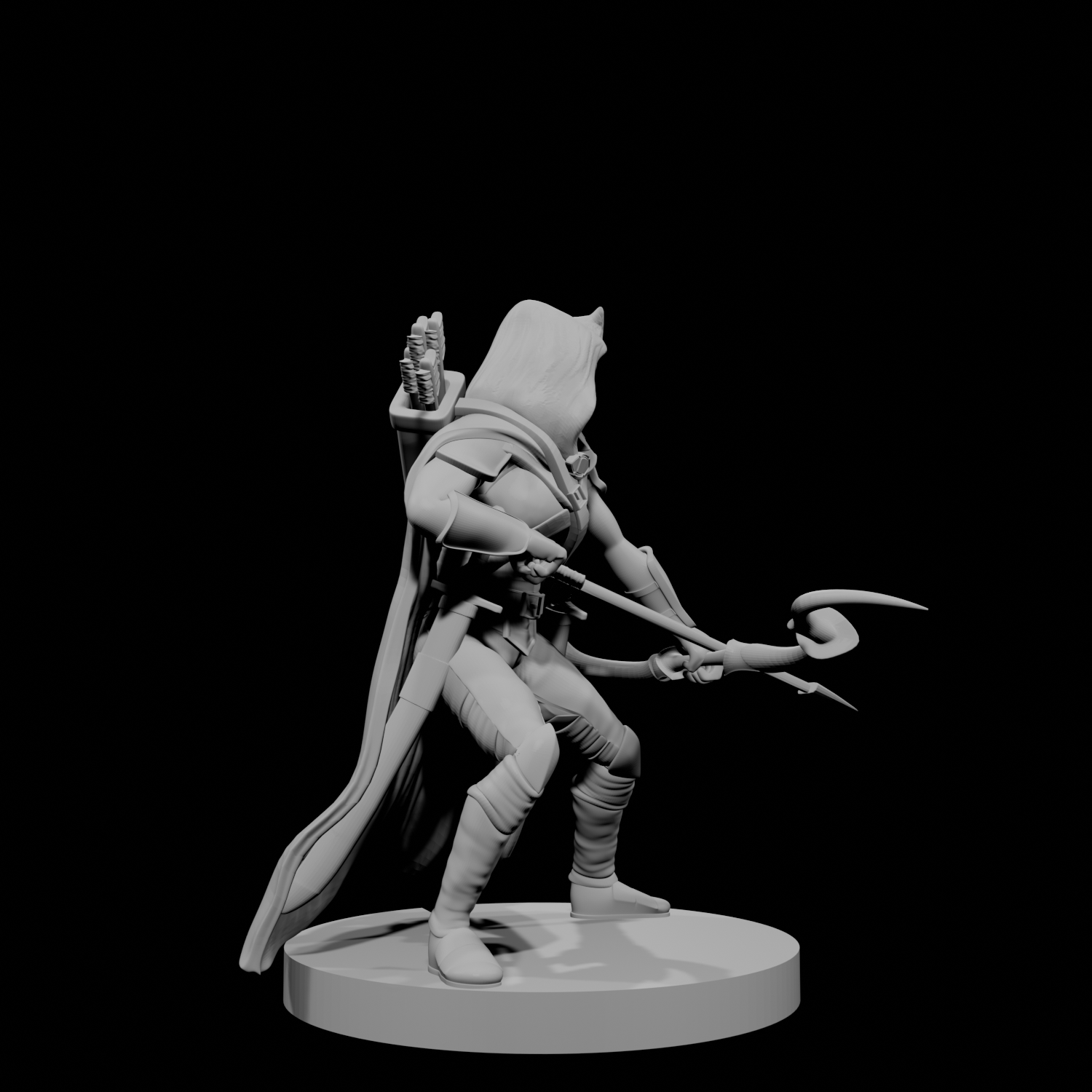 Human Female Ranger 5 with Owl