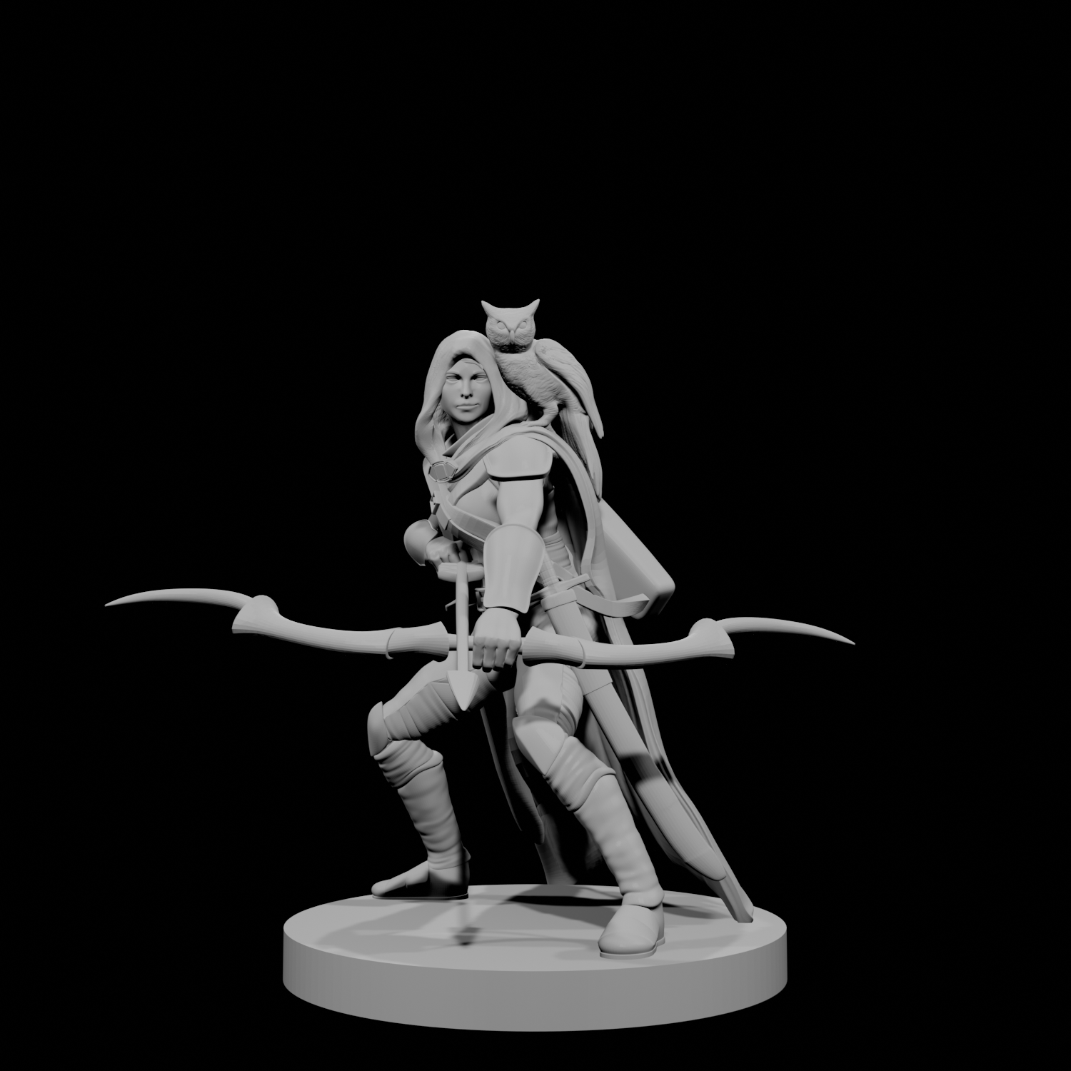 Human Female Ranger 5 with Owl