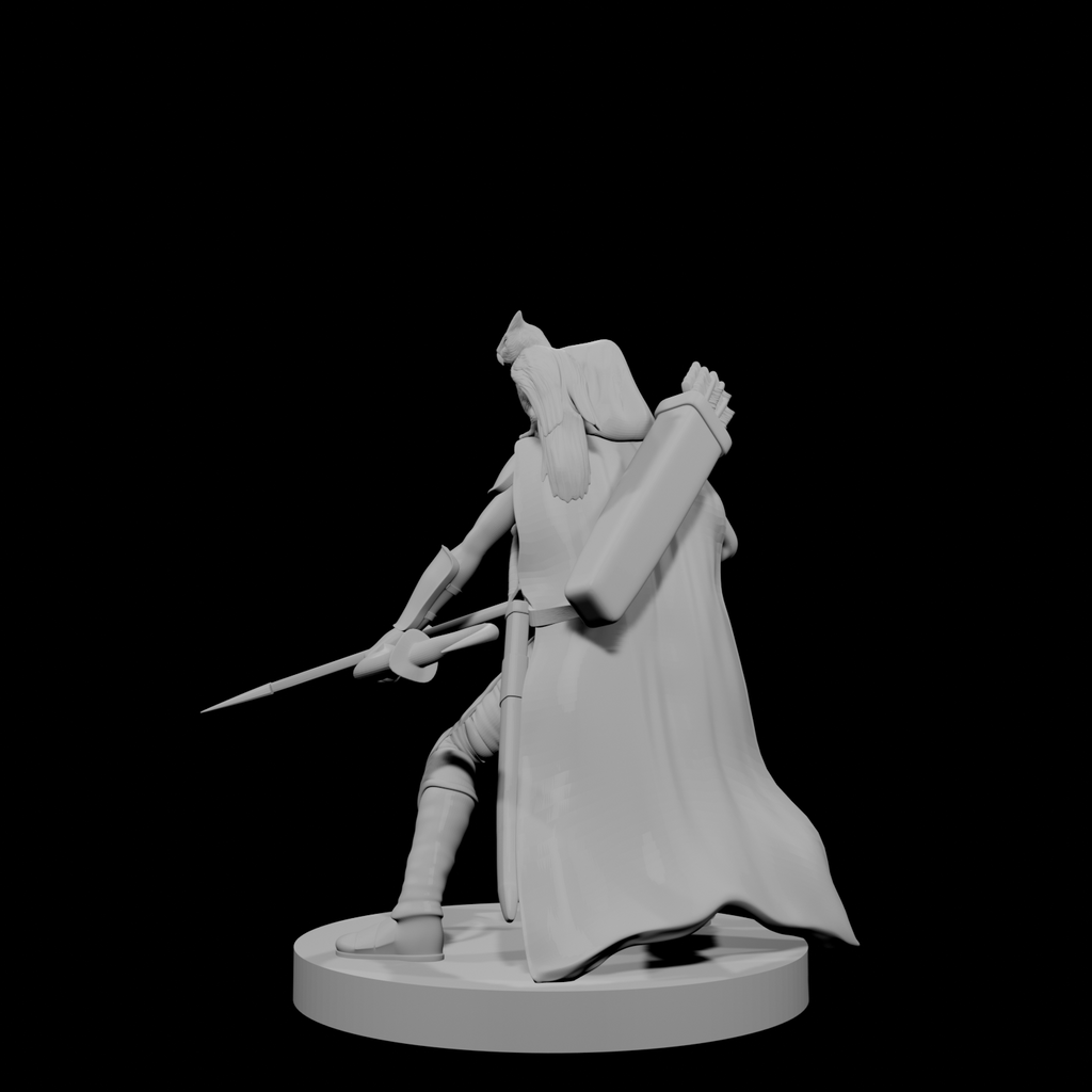 Human Female Ranger 5 with Owl