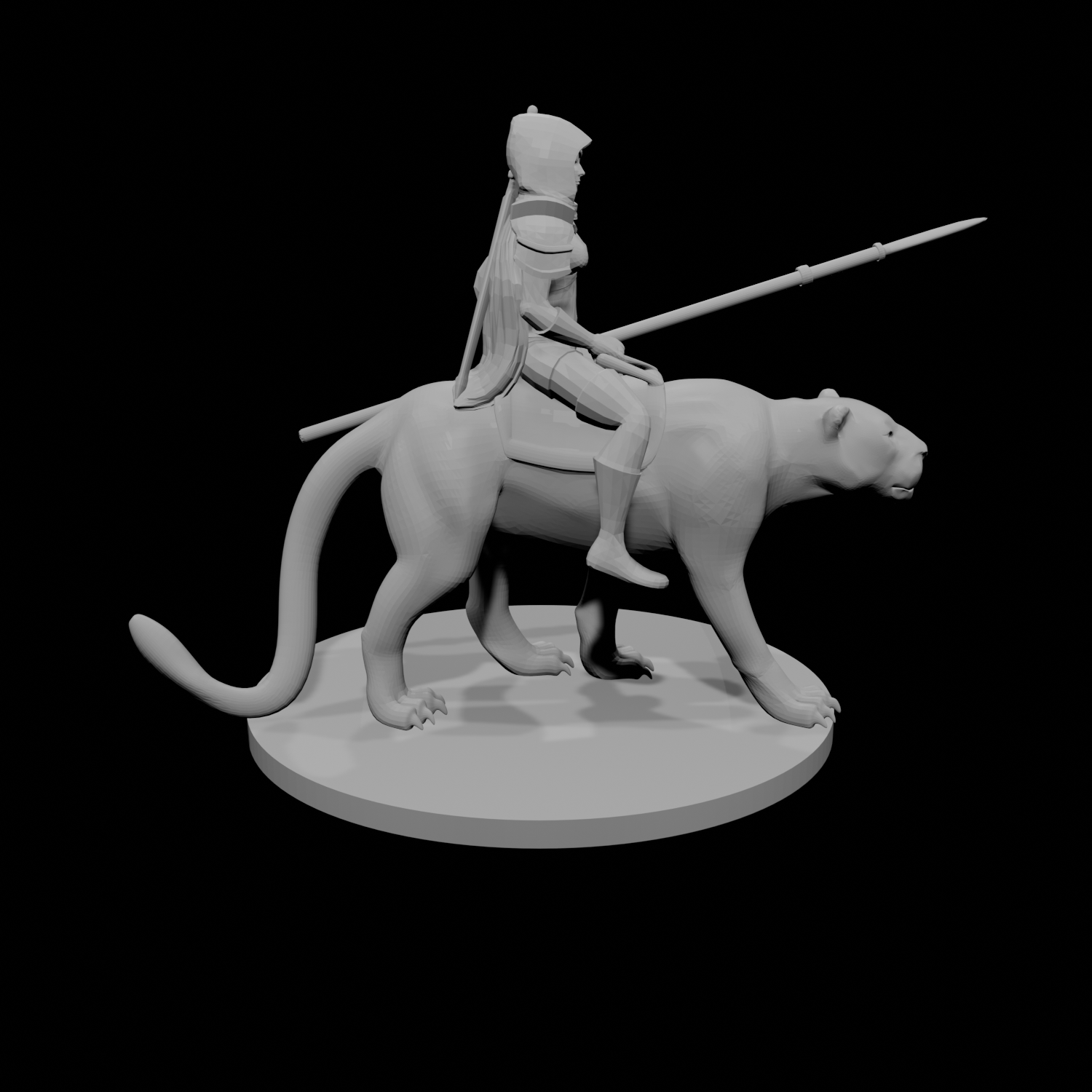 Human Female Ranger with Panther