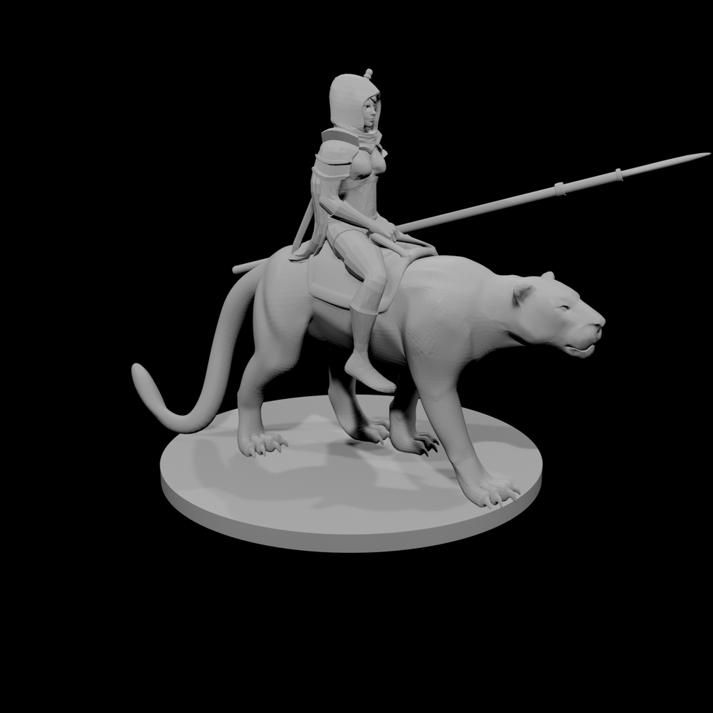 Human Female Ranger with Panther