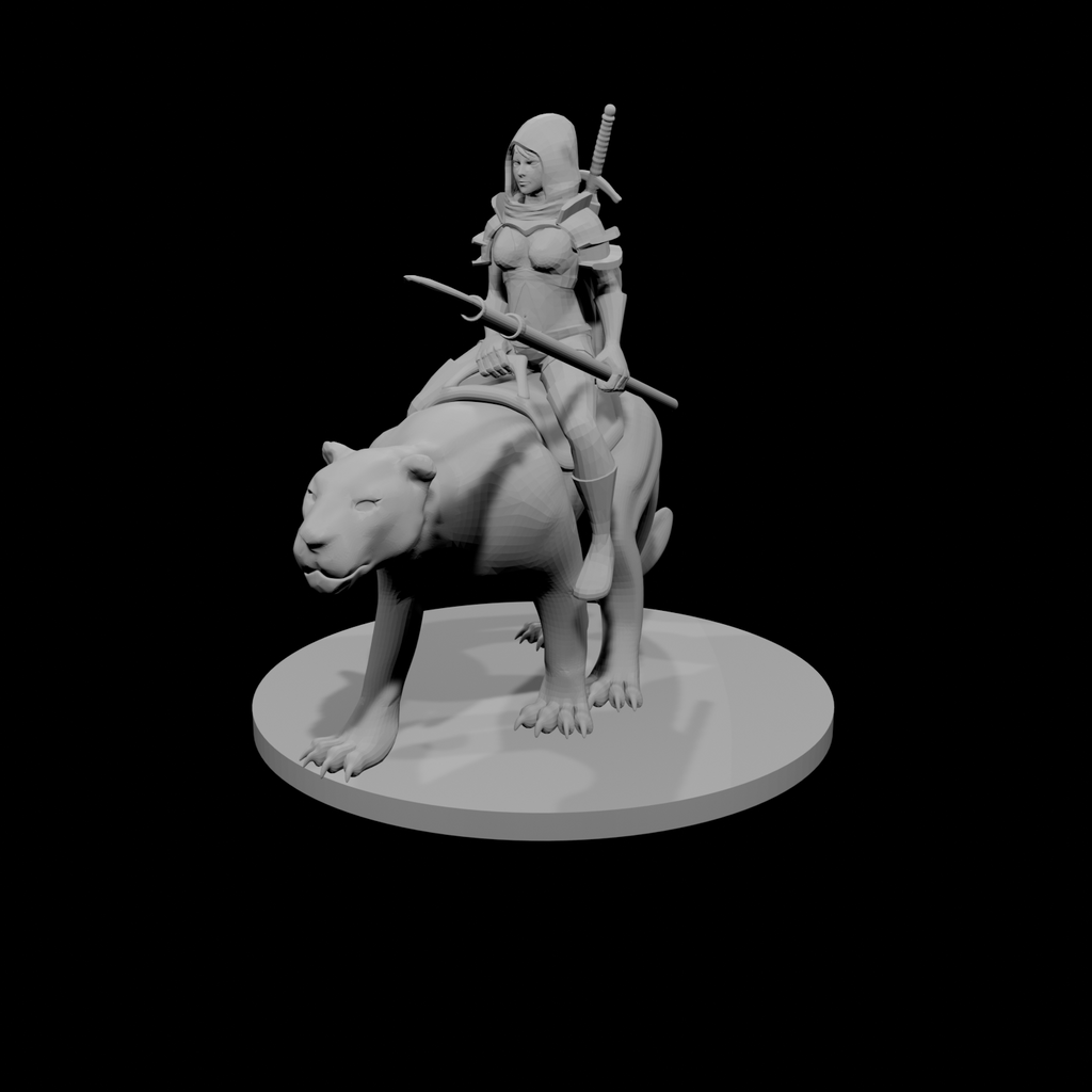 Human Female Ranger with Panther