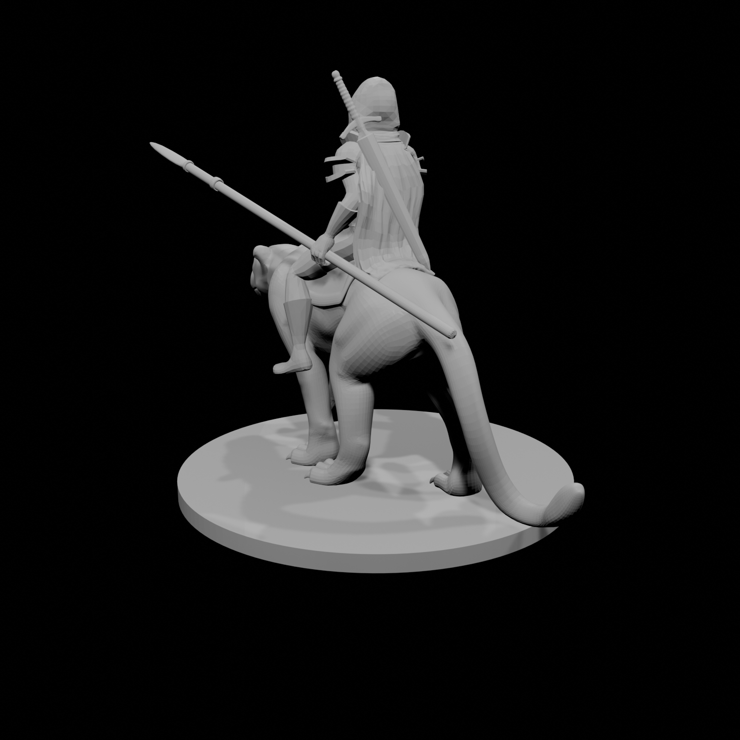 Human Female Ranger with Panther