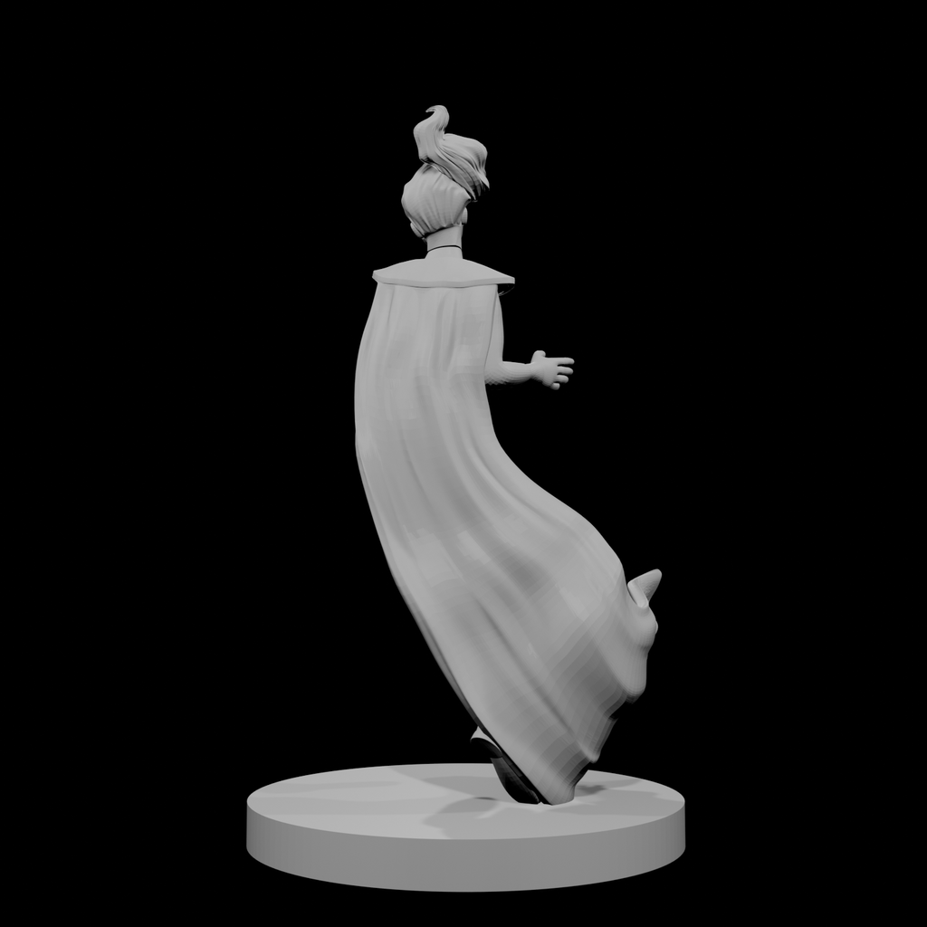 Human Female Sorceress Floating