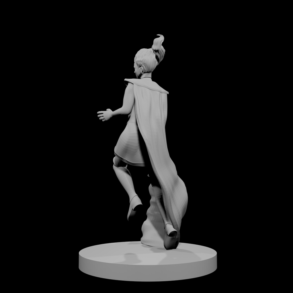 Human Female Sorceress Floating