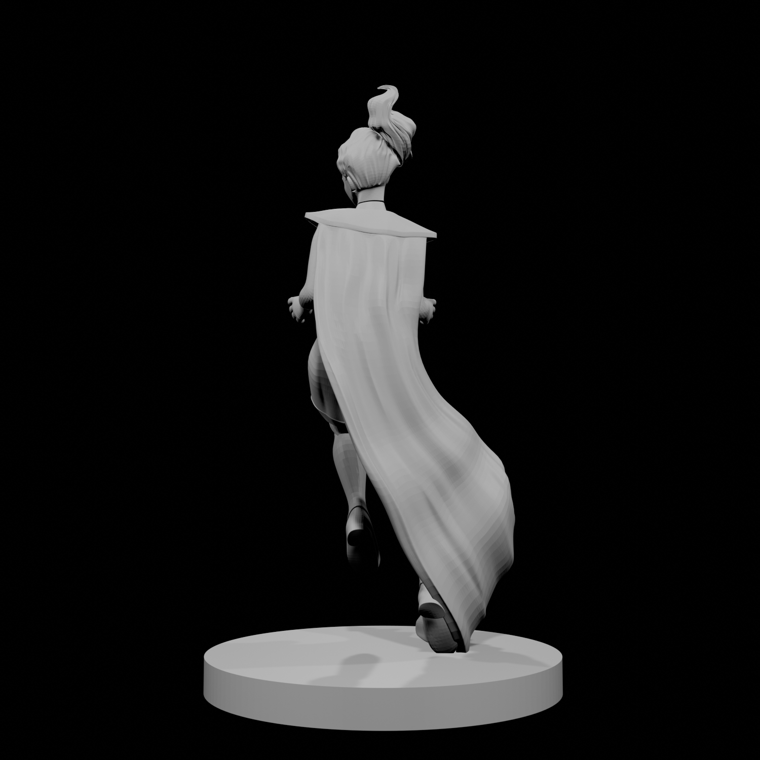 Human Female Sorceress Floating
