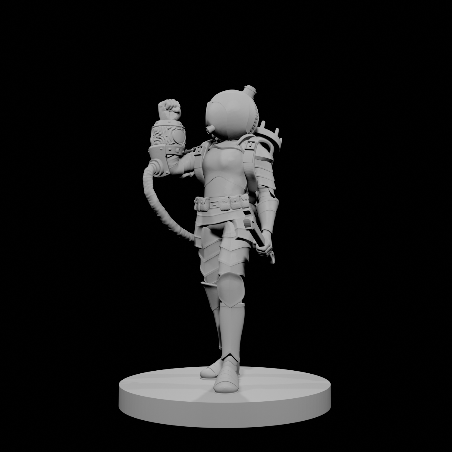 Human Female Underwater Armorer Artificer