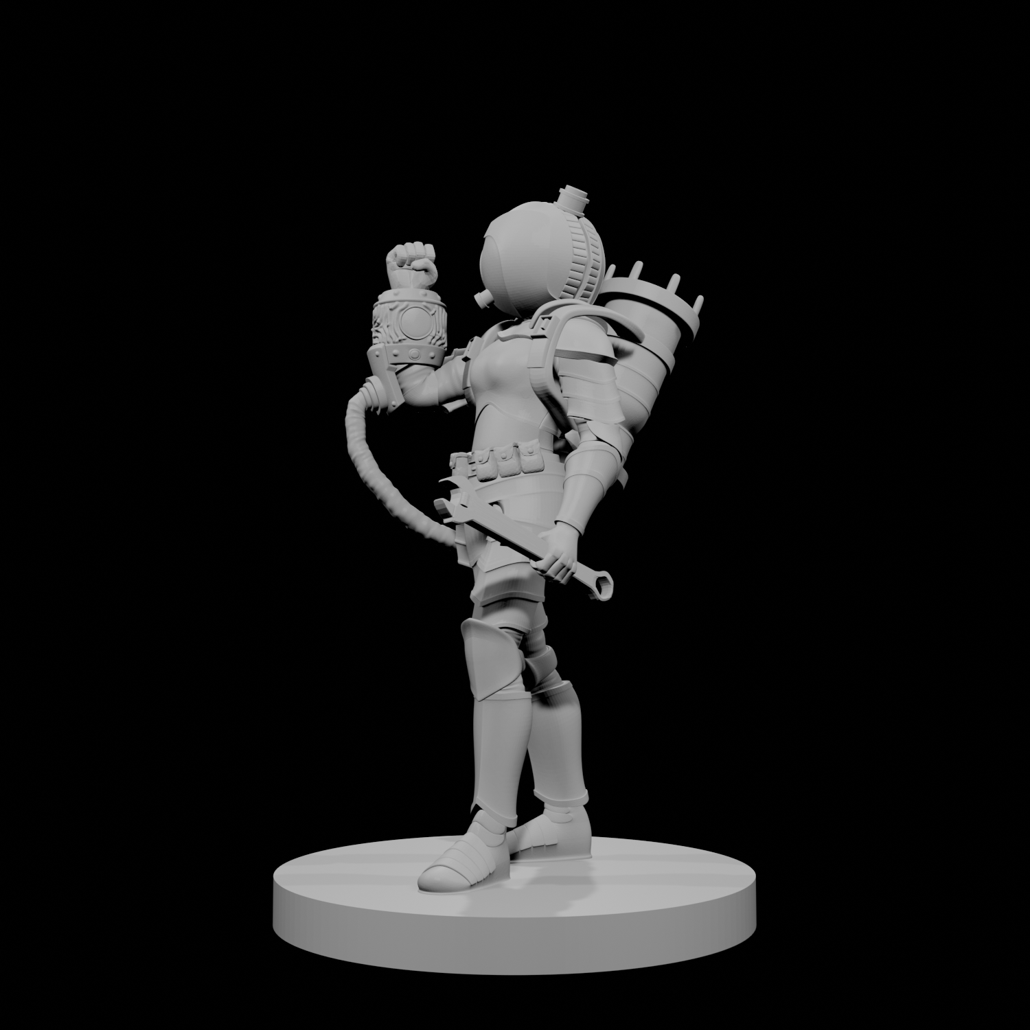 Human Female Underwater Armorer Artificer