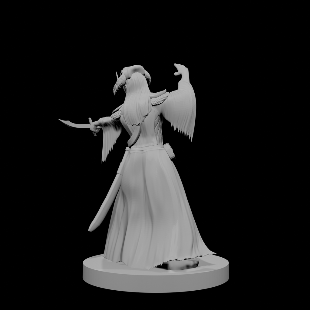 Human Female Warlock of the Fiend