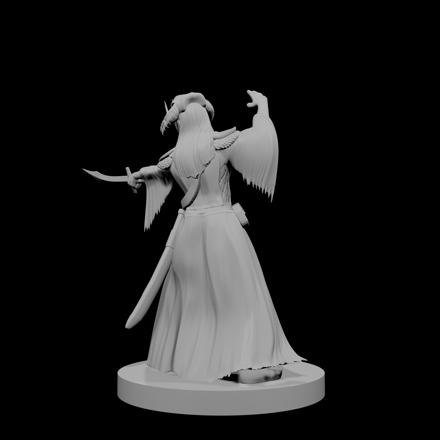 Human Female Warlock of the Fiend
