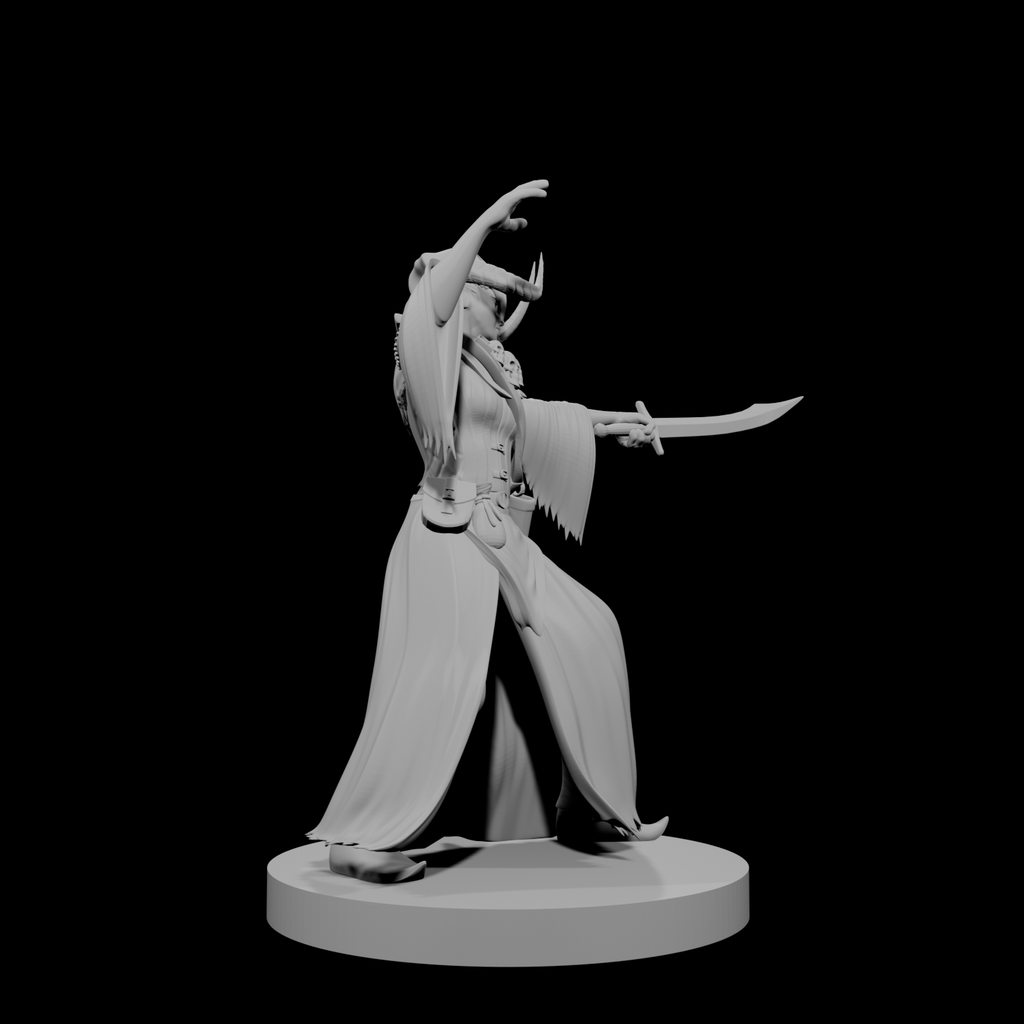 Human Female Warlock of the Fiend