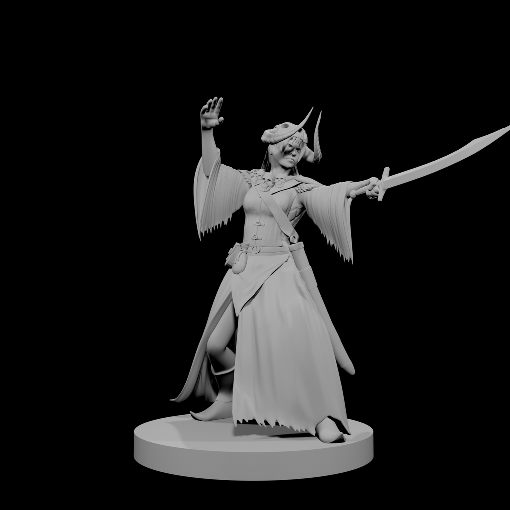 Human Female Warlock of the Fiend
