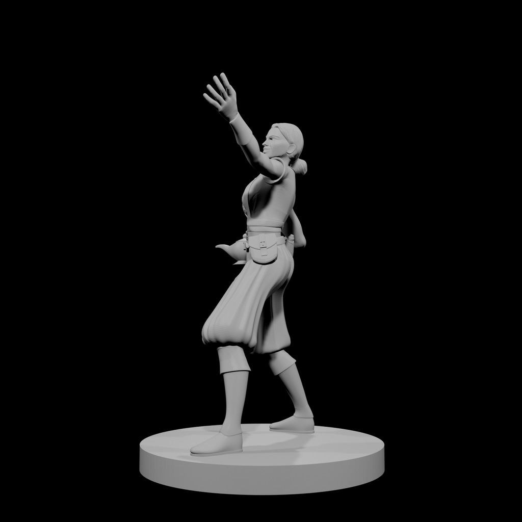 Human Female Warlock of the Genie