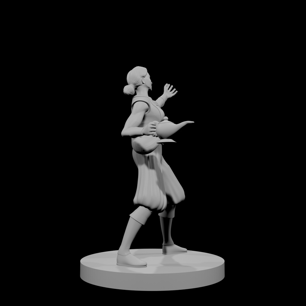 Human Female Warlock of the Genie