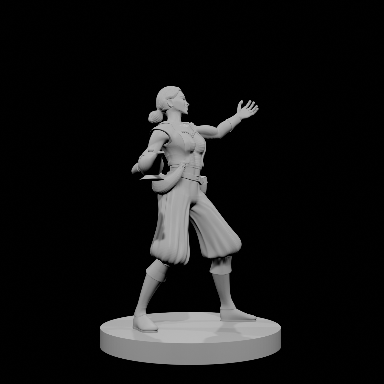 Human Female Warlock of the Genie