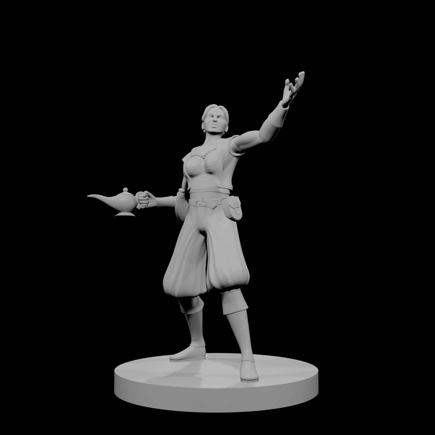 Human Female Warlock of the Genie