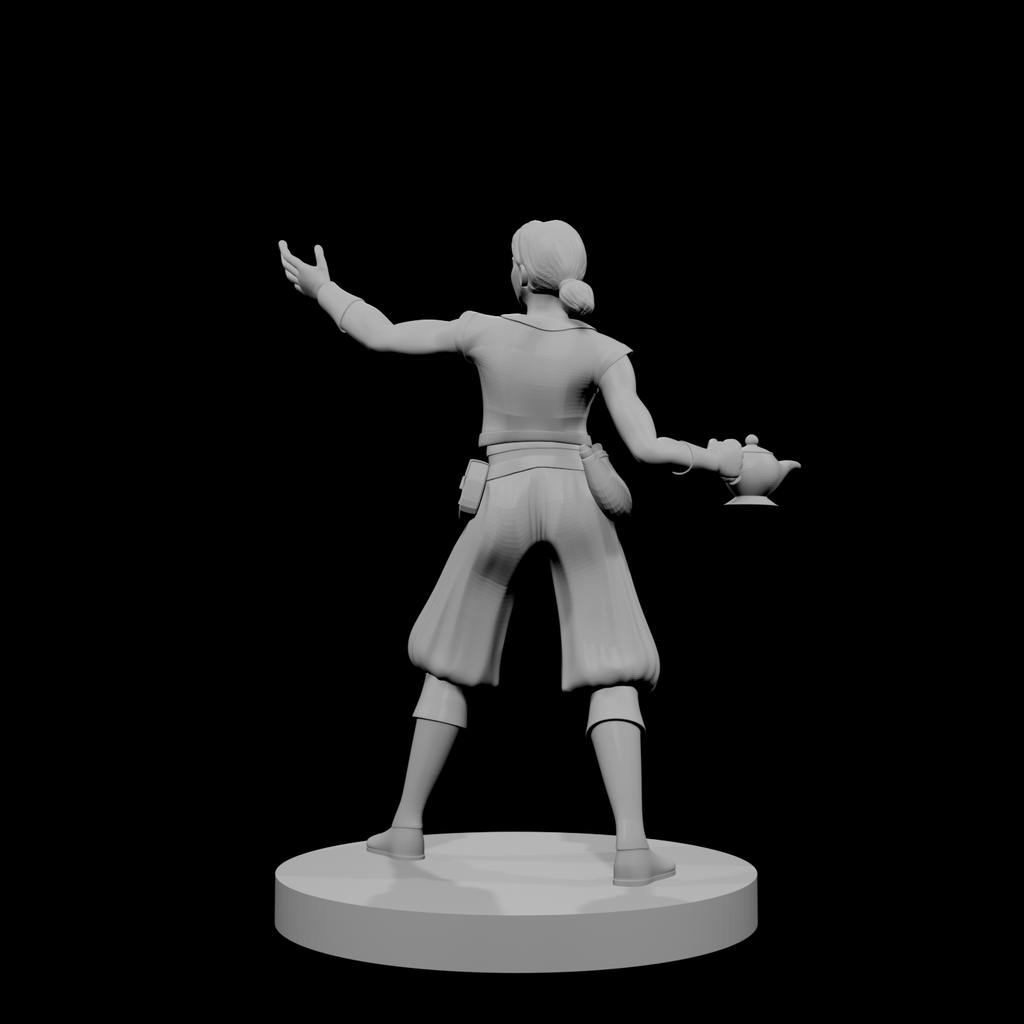 Human Female Warlock of the Genie