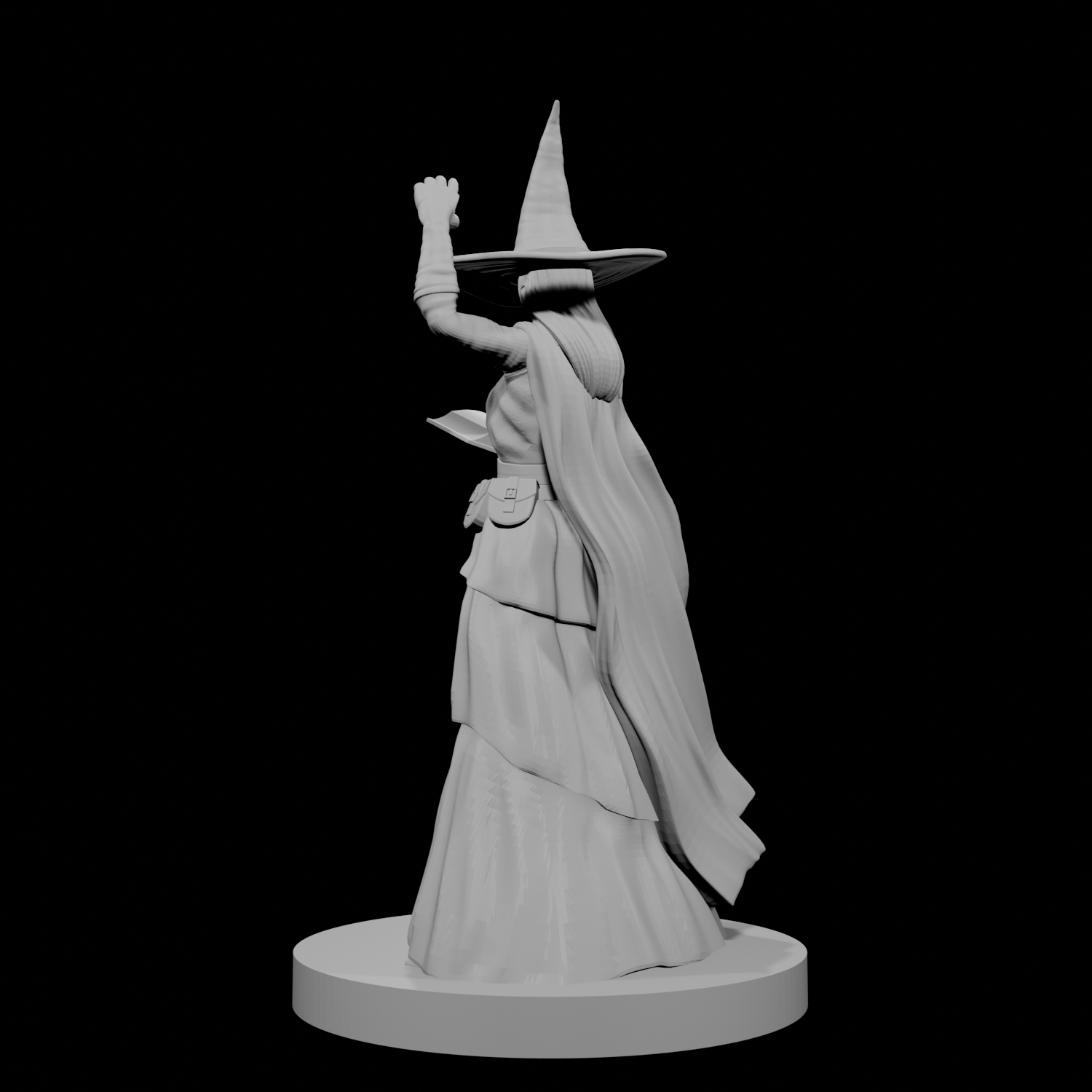 Human Female Wizard with Spellbook