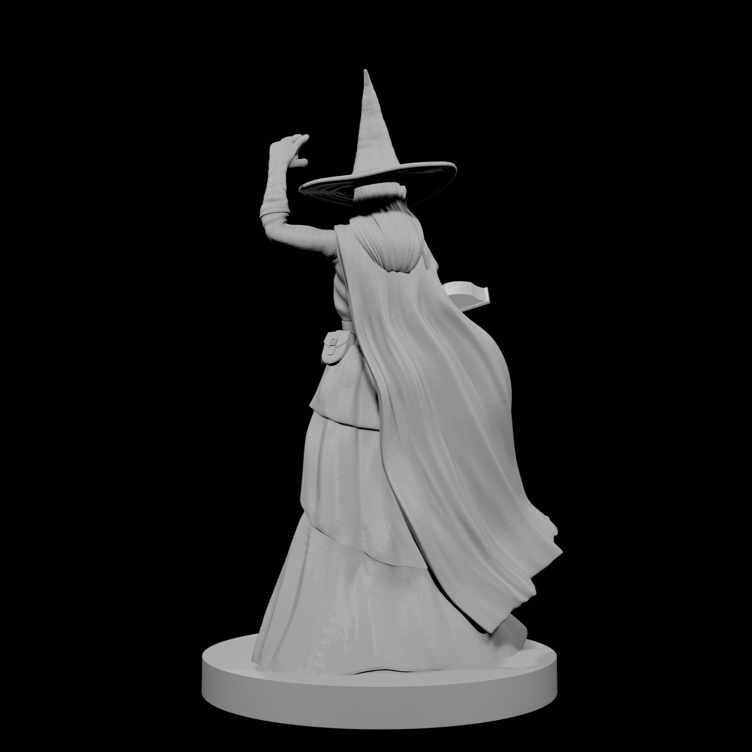 Human Female Wizard with Spellbook