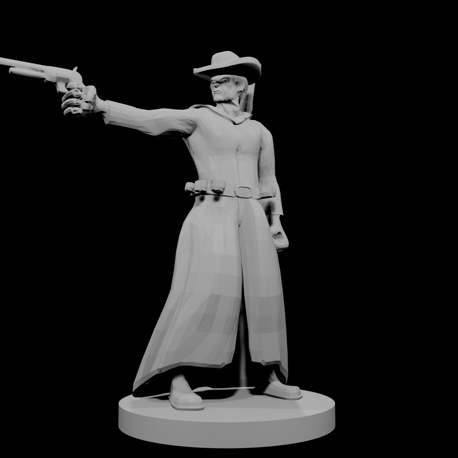 Human Gunslinger One Pistol Male