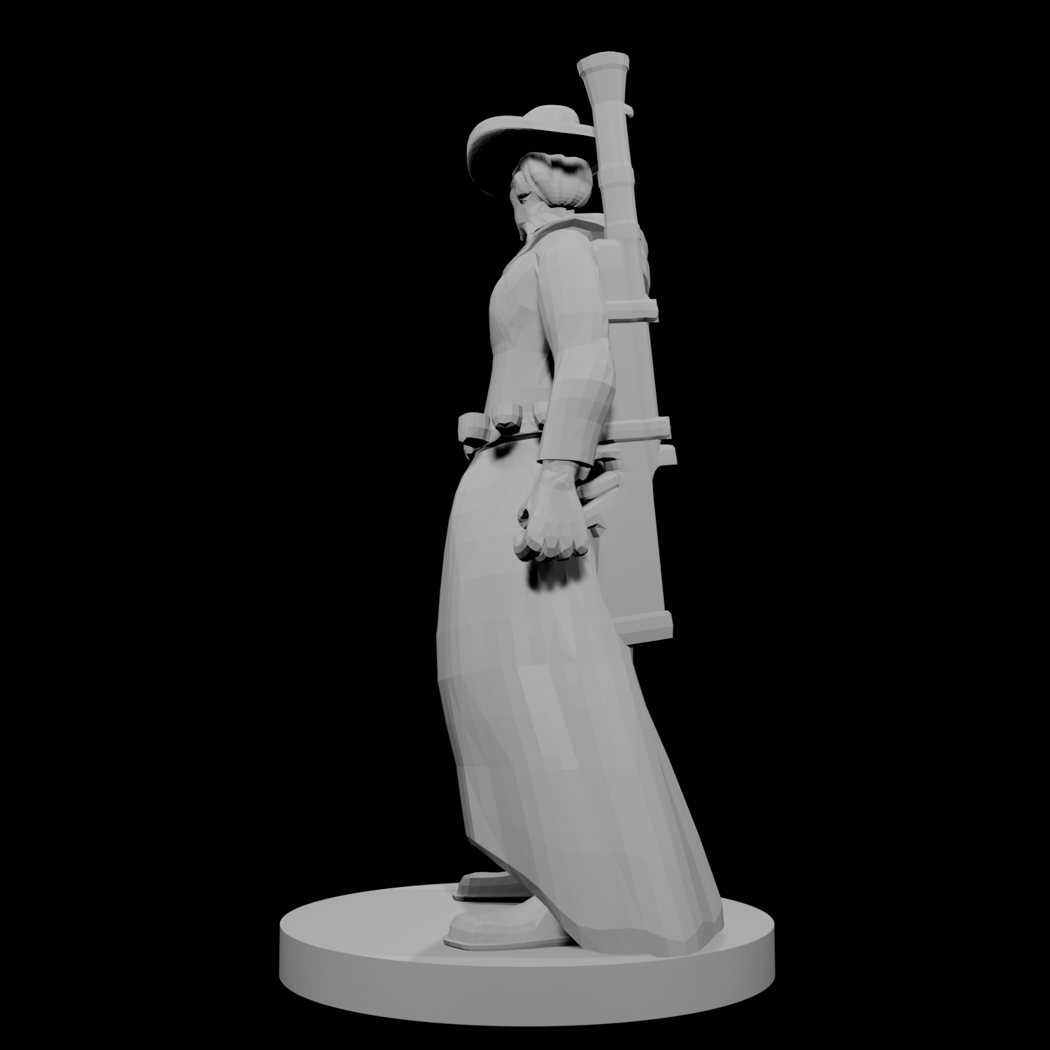 Human Gunslinger One Pistol Male