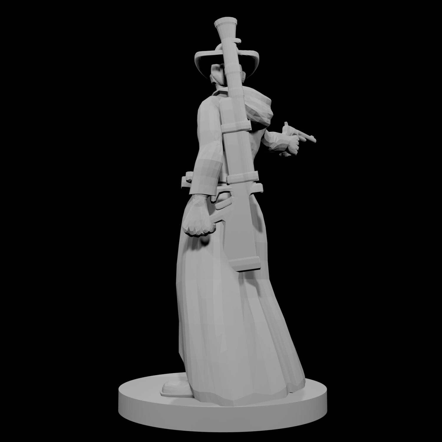 Human Gunslinger One Pistol Male
