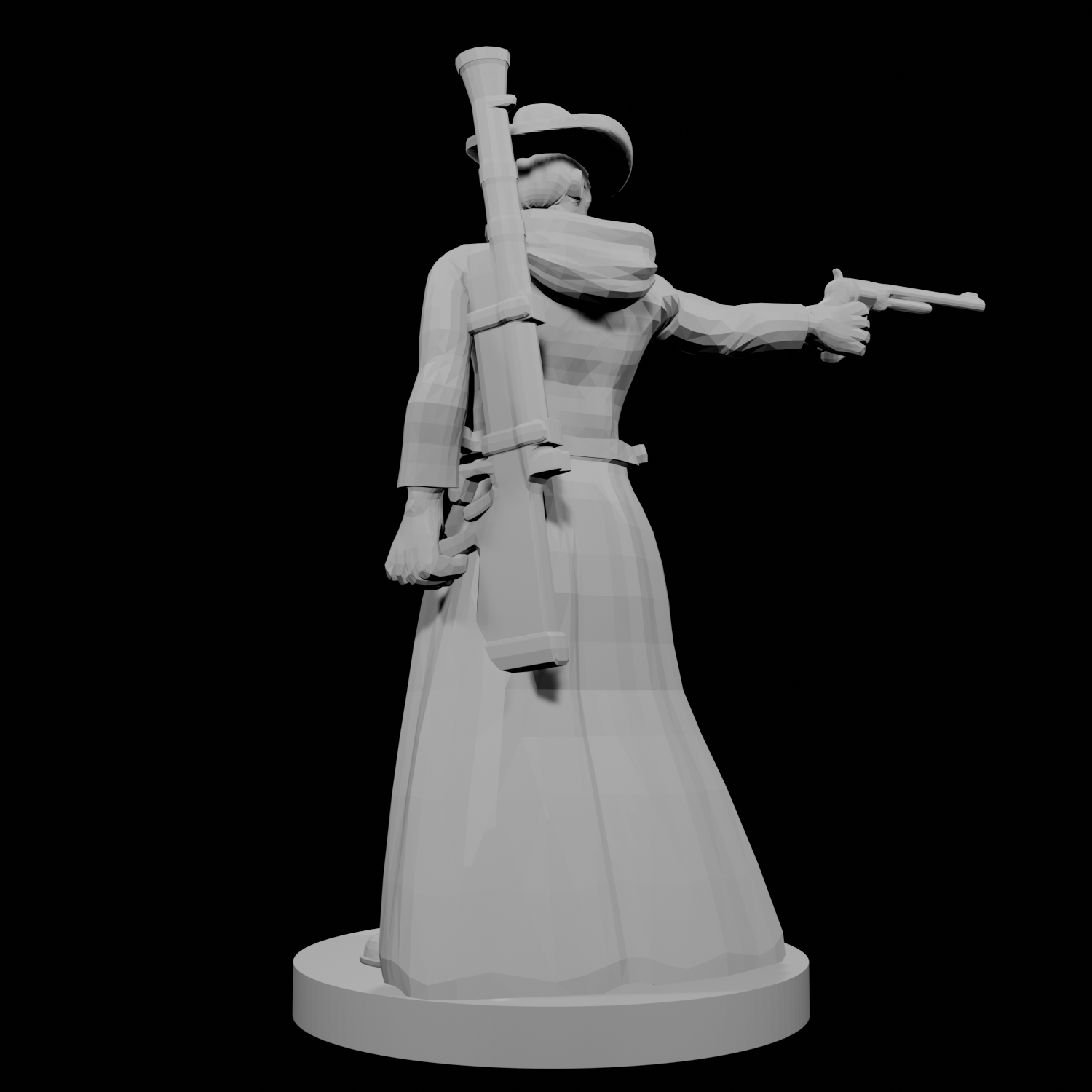 Human Gunslinger One Pistol Male