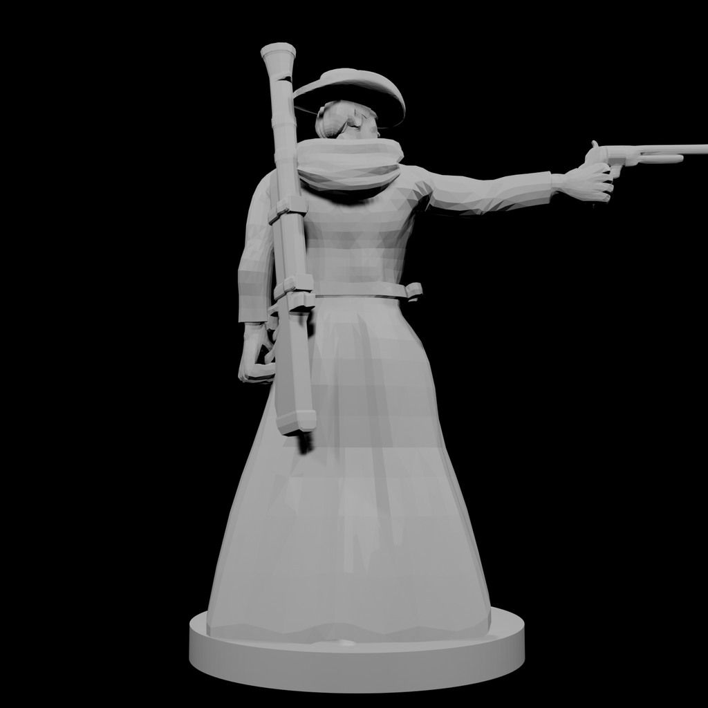 Human Gunslinger One Pistol Male