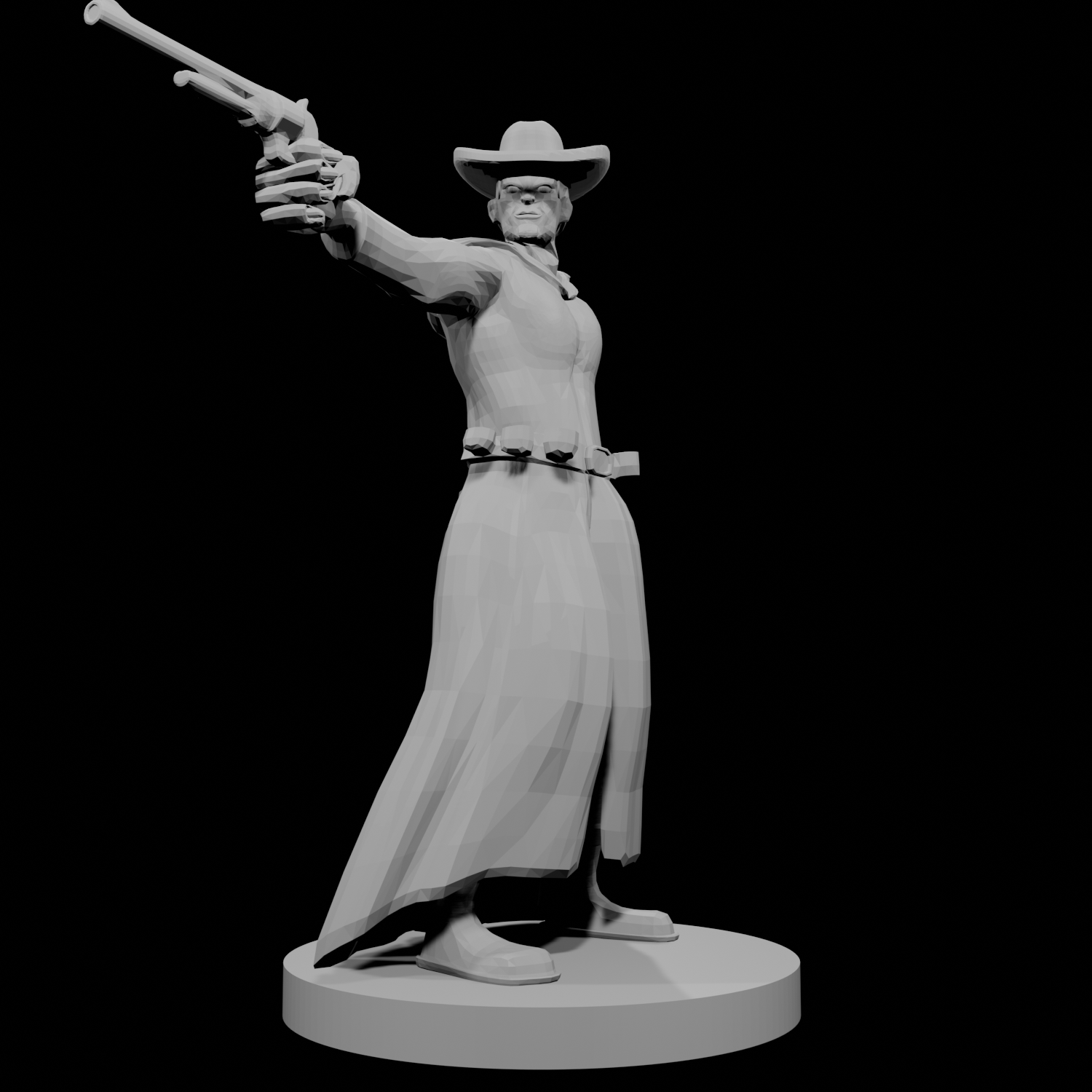 Human Gunslinger One Pistol Male